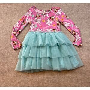 Posh Peanut Groovy Unicorn Vibes Bamboo Tulle Tutu Dress 5/6